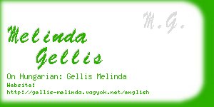 melinda gellis business card